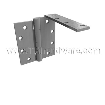 Hager AB8505, Concealed Anti-Friction Bearing, Brass or Stainless Steel, Heavy Weight, 3 Knuckle, Anchor Hinge with 1 Anchor Leaf